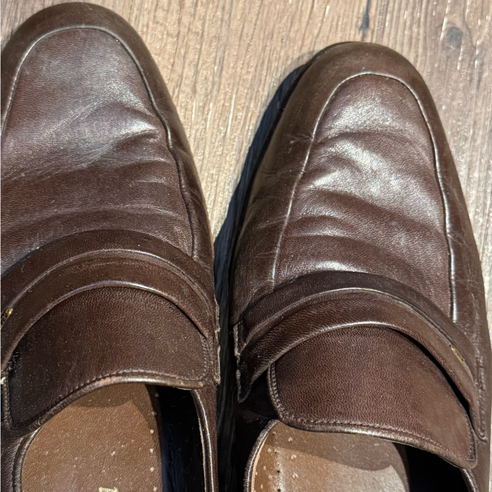 Bally Brown Leather Loafers
